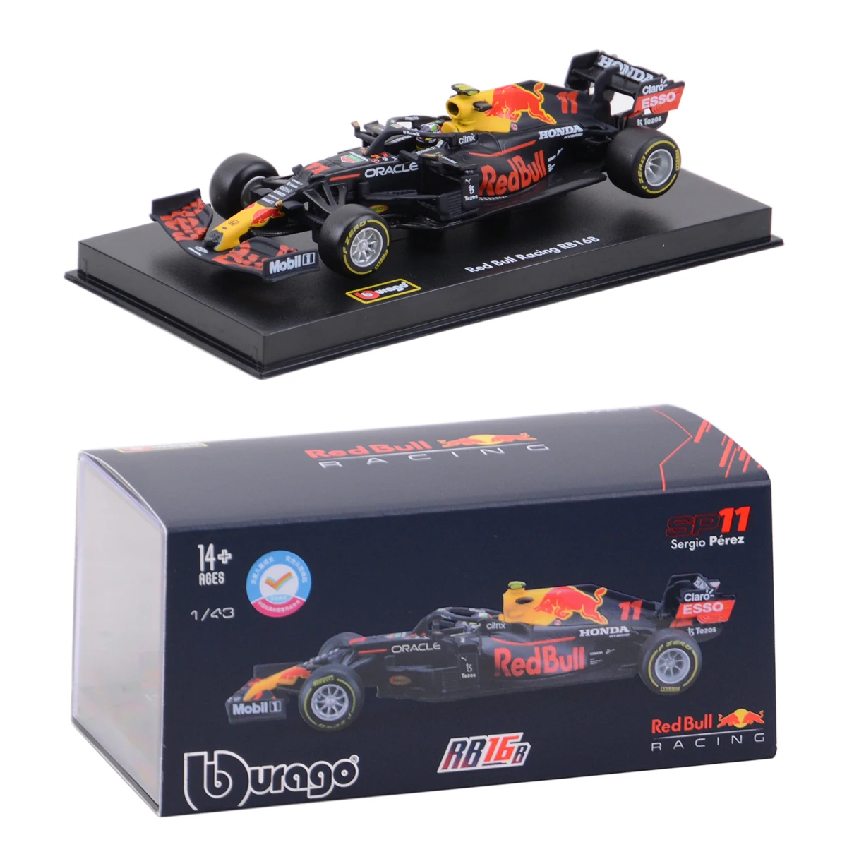 Bburago 1:43 2021 Redbull Rb16B #11 #33 F1 Formula Auto Statica Die Cast Veicoli Modello Da Collezione Giocattoli Per Auto Da Corsa