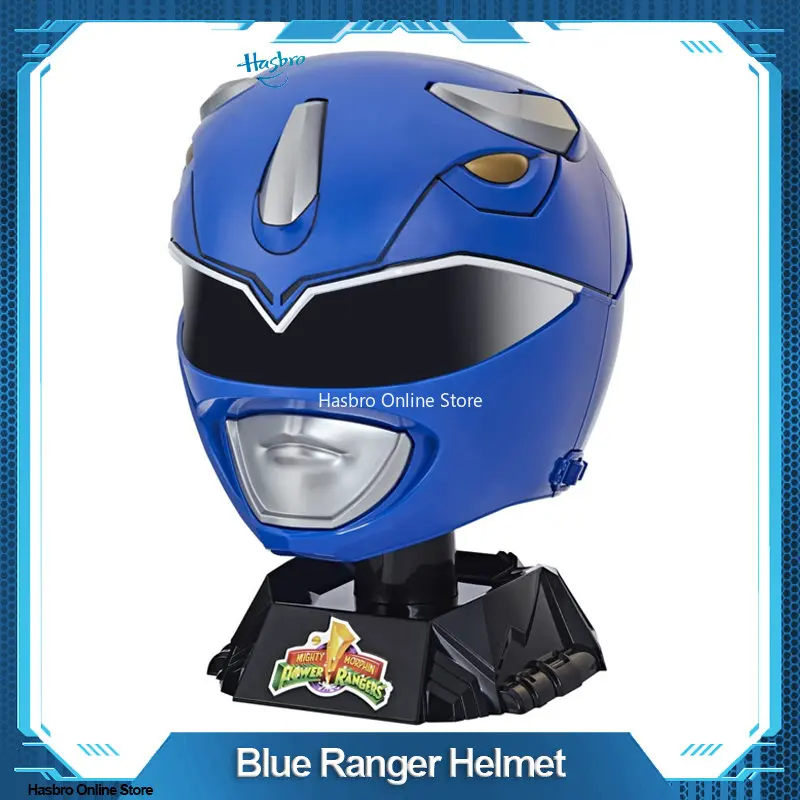 Y Power Rangers Lightning Collection Mighty Morphin Blue Ranger Helmet Premium Collector Per Halloween Cosplay F5157