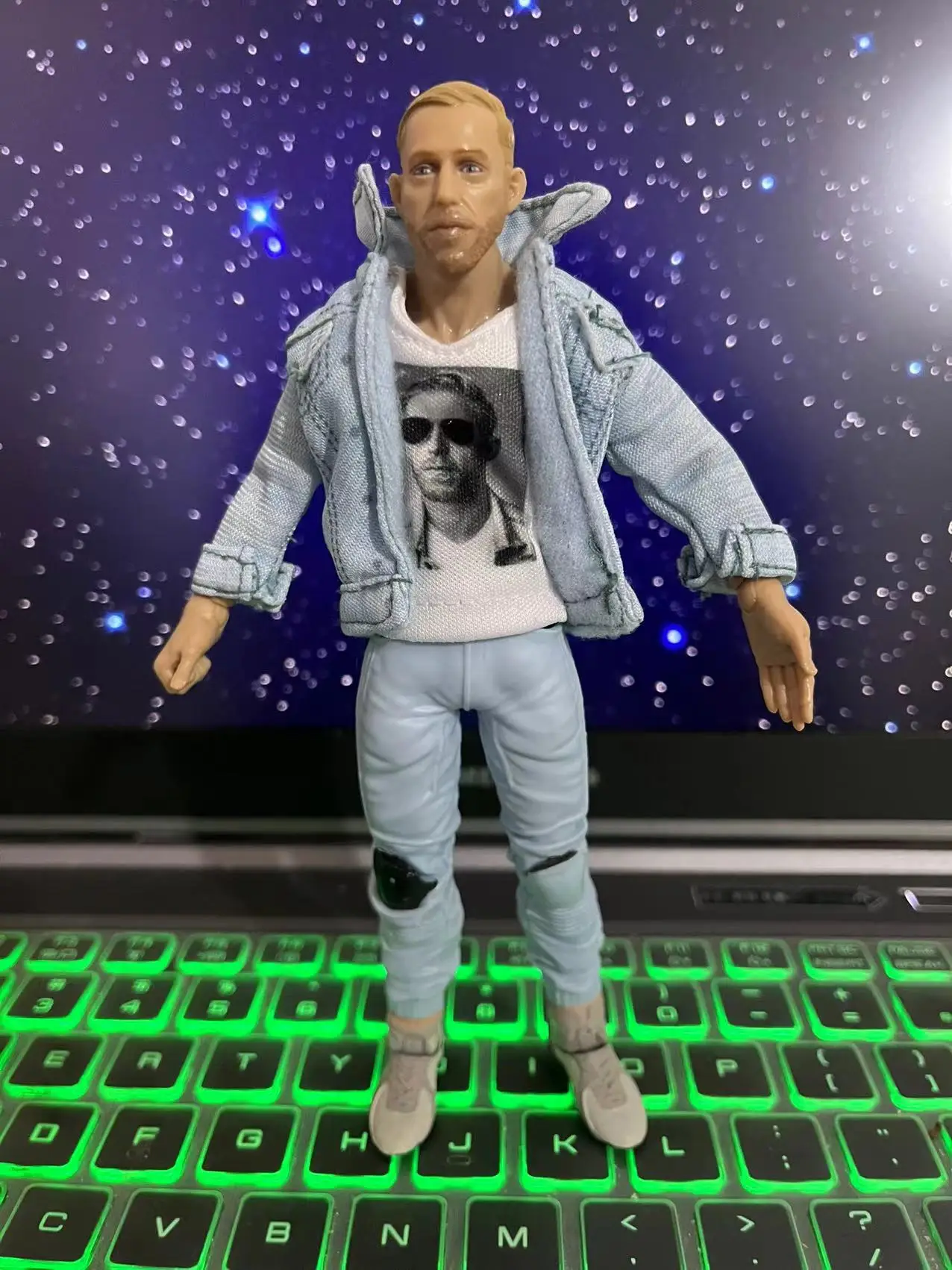 Orange Cassidy Wwe/Aew /Wwf/Wcw Collezione Rara Pvc All Elite Wrestling Collezione Senza Pari Action Figures 6'
