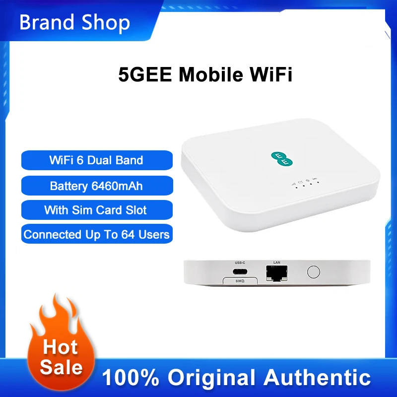 Router Modem Wireless Wi-Fi 6 Wi-Fi Dual Band Mobile Sbloccato Originale 5Gee Wifi Con Batteria Slot Per Sim Card 6460 Mah