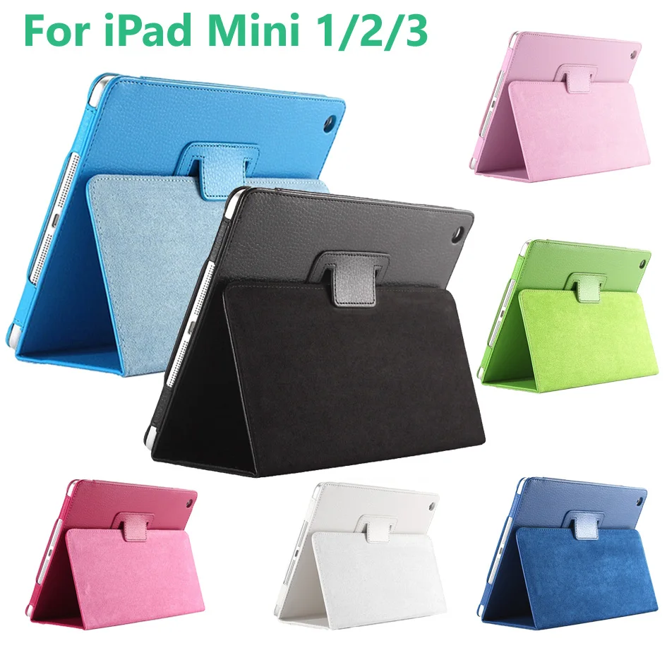 Accessori Per Tablet Funda Bolsas Cover Case Per Ipad Mini 1 2 3 7.9 "Fold Stander Holder Conque Per Ipad Mini A1432 A1454 A1489