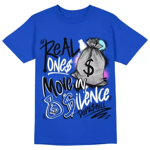 'Hyper Royal'' 12S ''Hyper T Shirt ''Real Ones Move In Silence'' Maniche Lunghe O Corte