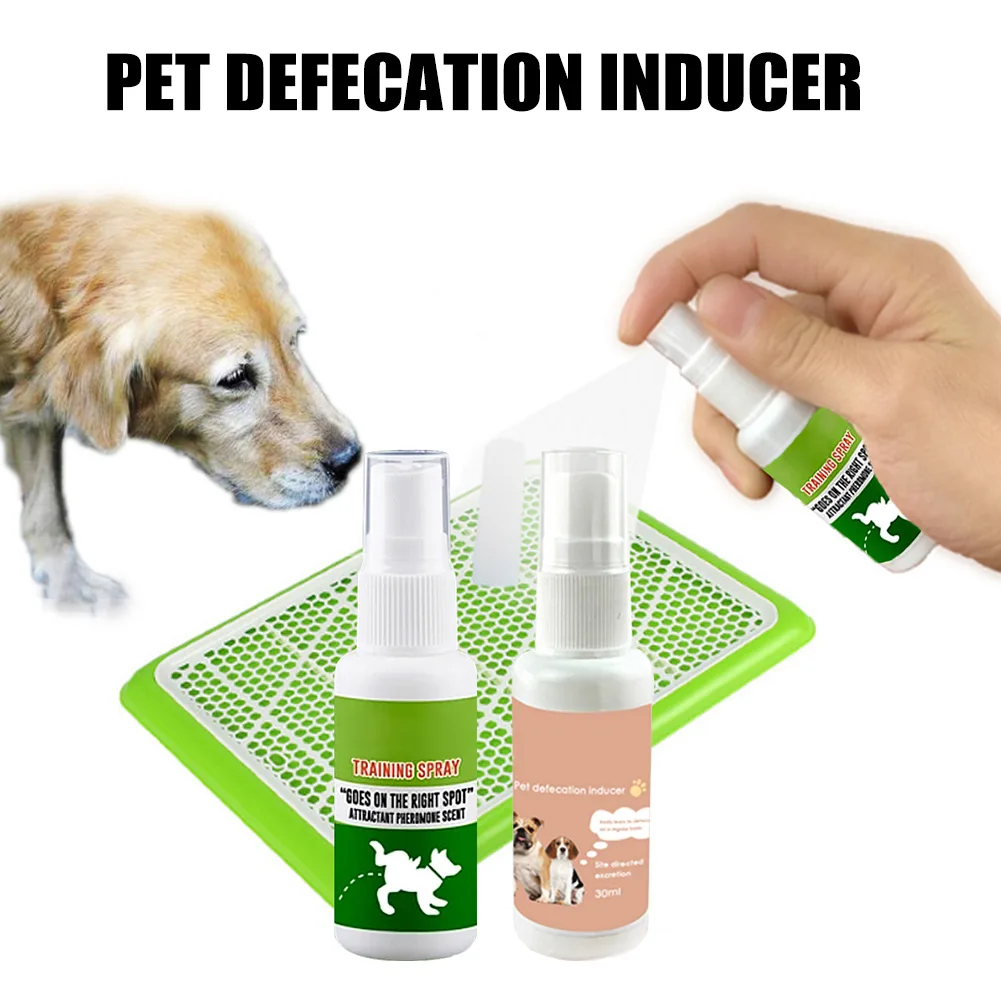 Nuovo 30Ml Pet Dog Spray Induttore Cane Toilette Addestramento Cucciolo Posizionamento Defecazione Pet Vasino Addestramento Spray Addestramento Cani F