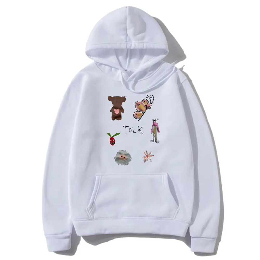 Beabadoobee Fake It Flowers Album Print Felpa Con Cappuccio Oversize Uomo Donna Moda Manica Lunga Felpe Unisex Fleece Cotton Pullover