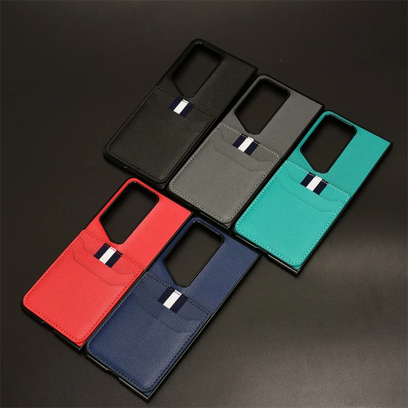 Vestito Per Honor Magic V2 Rsr Porsche Design Fold Screen Custodia Per Cellulare New Honor Magic V2 Rsr Add-In Card Lychee Pattern Case
