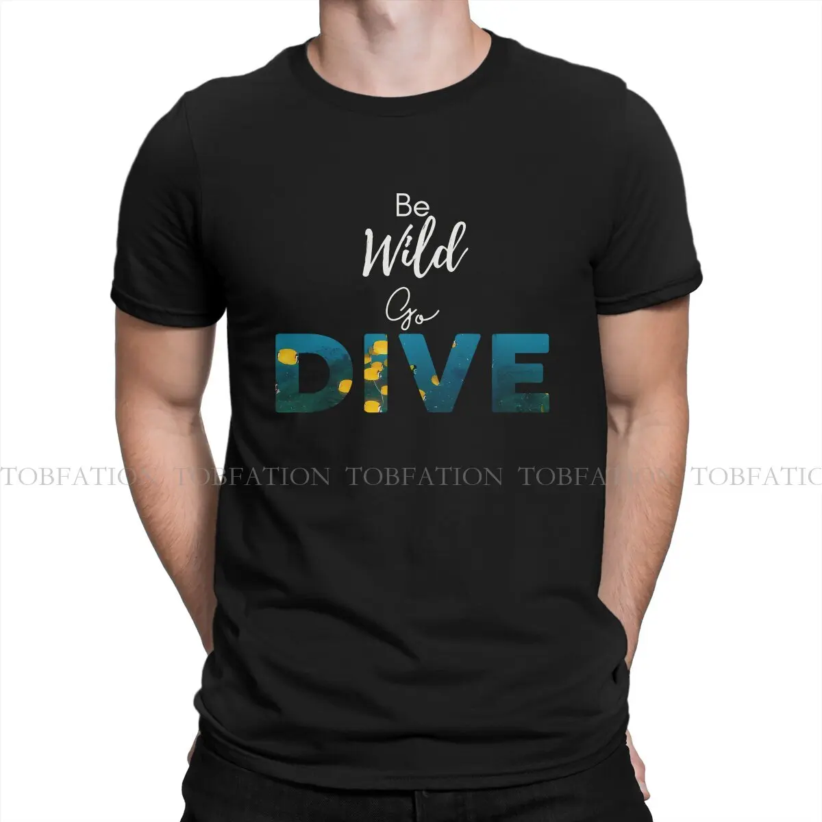 Be Wild Go Dive Vacation Break Le Più Nuove Magliette Dive Diving Maschio Graphic Fabric Top T Shirt Girocollo