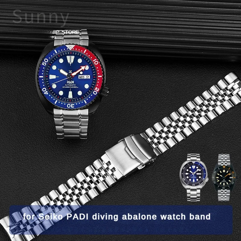 Per Seiko Sostituire Il Cinturino Dell'Orologio Serie Prospezione Sport Padi Diving Abalone Srpe99K1 Cinturino Impermeabile In Acciaio Inossidabile Ma