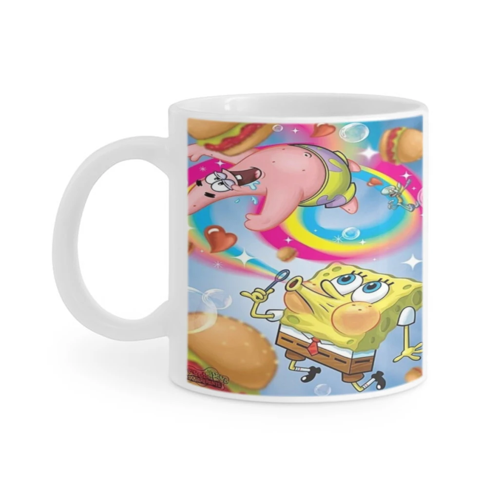 Sponge-Bob Cartoon Ceramics Tazze Da Caffè Tazza Da Tè Tazze Da Latte Regali Bicchieri Da Caffè