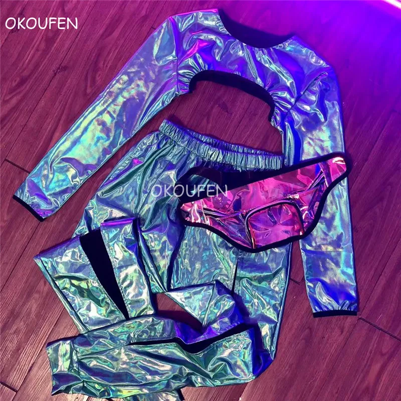 Nightclub Bar Illusion Technology Sense Sexy Party Wear Uomo Sexy Dj Muscle Gogo Costume Suit Interattivo