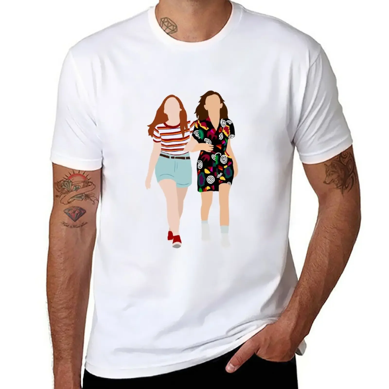 El E Max Print T-Shirt Cute Top Camicetta Anime Men Graphic T-Shirt