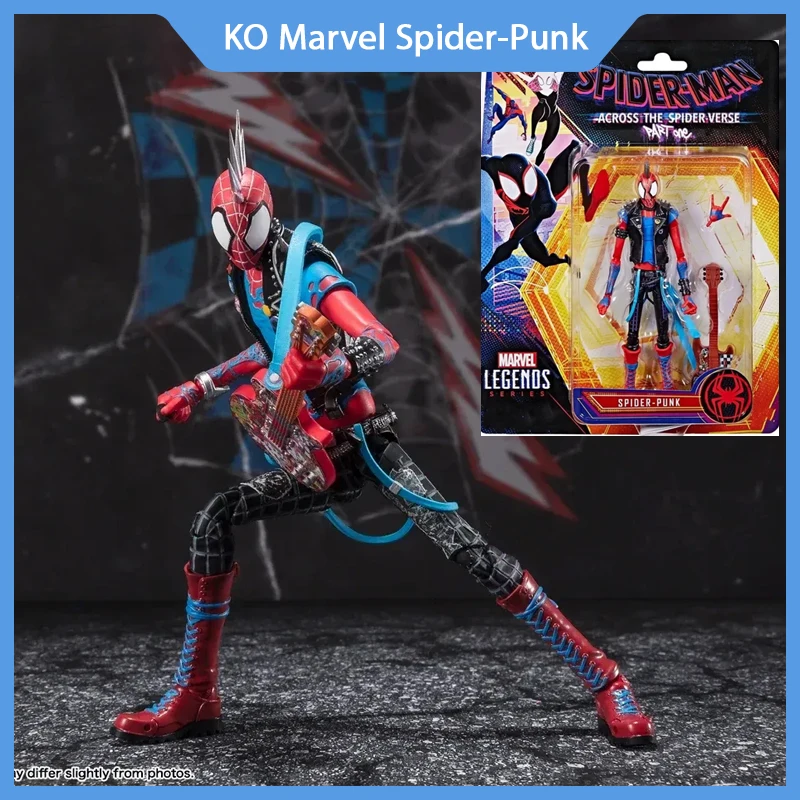 New Marvel Spider-Punk(Spider-Man: Attraverso Il Spider-Verse) S.H. Figuards Pvc Ko Anime Action Figure Collection Model Toys Gift