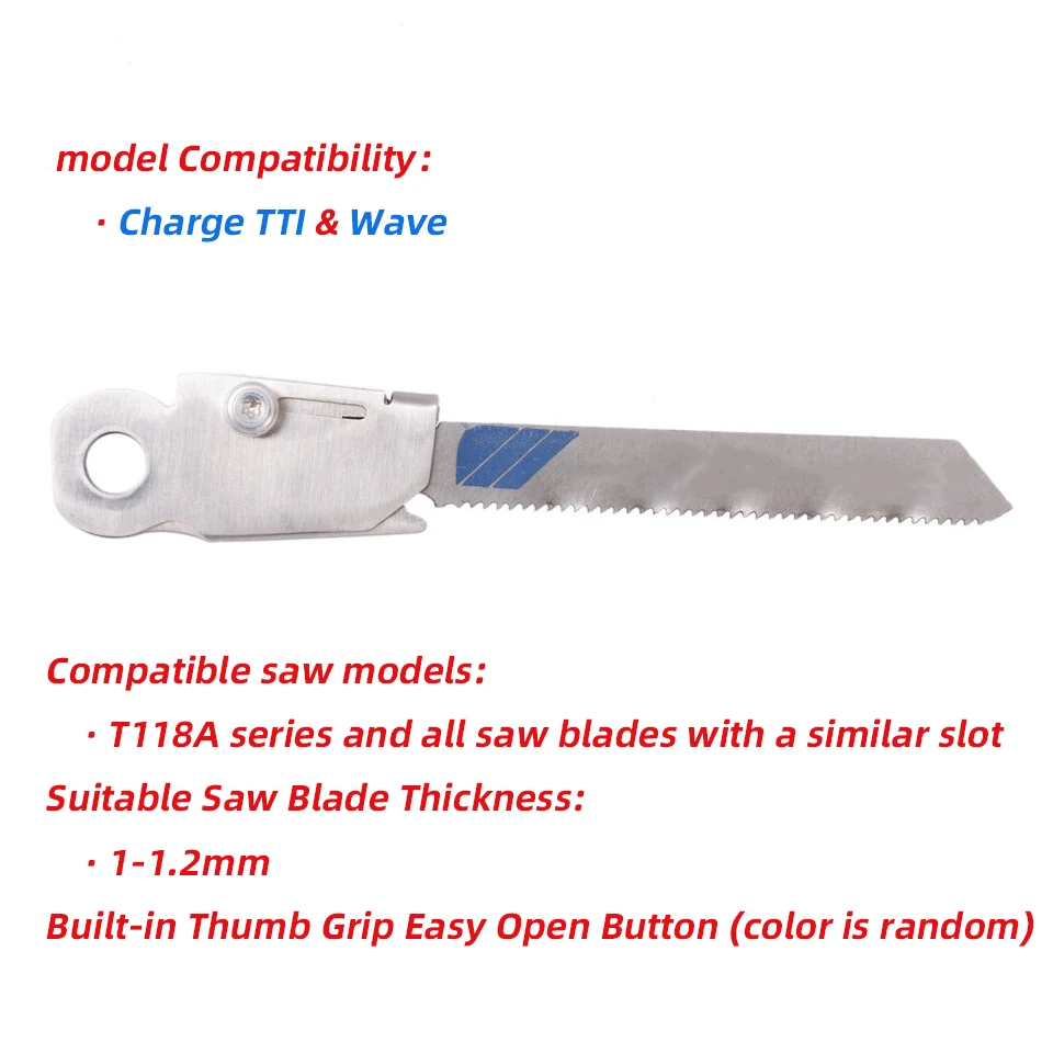 1 Pezzo Saw T-Shank Holder Con Impugnatura Per Pollice Per Leatherman Charge Tti Wave Cnc Accessori Fai Da Te