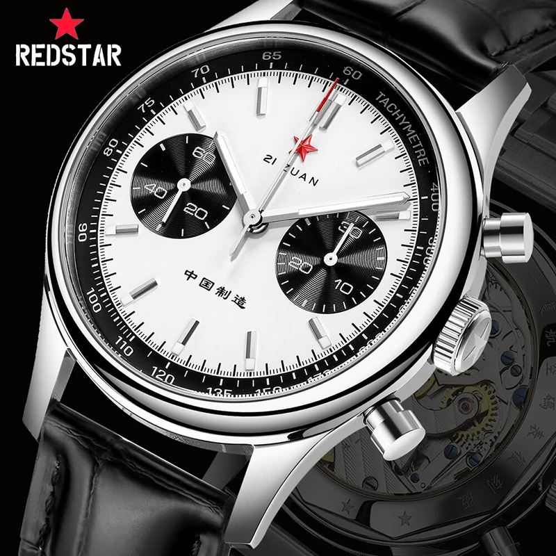 Gabbiano 2024 New China Aviation Chronograph Seagull Movement 1963 Orologio Da Uomo 40Mm St1901 Sapphire 38Mm Orologio Da Uomo