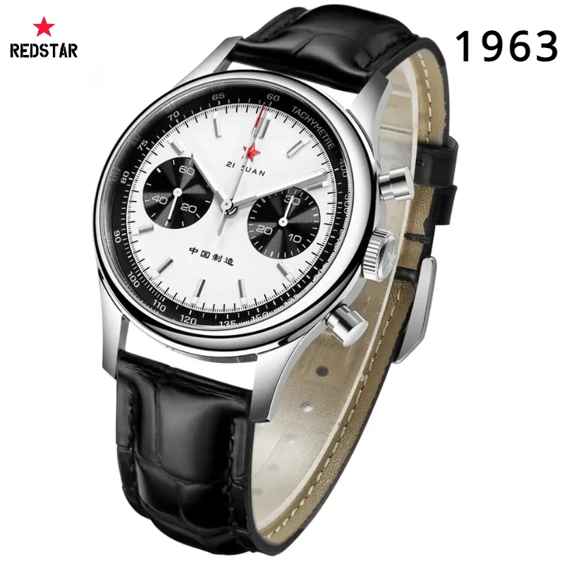 2024 New Seagull 1963 Orologio Da Uomo China Aviation Chronograph 40Mm Dial St1901 Movimento Sapphire Classic Fashion Waterproof