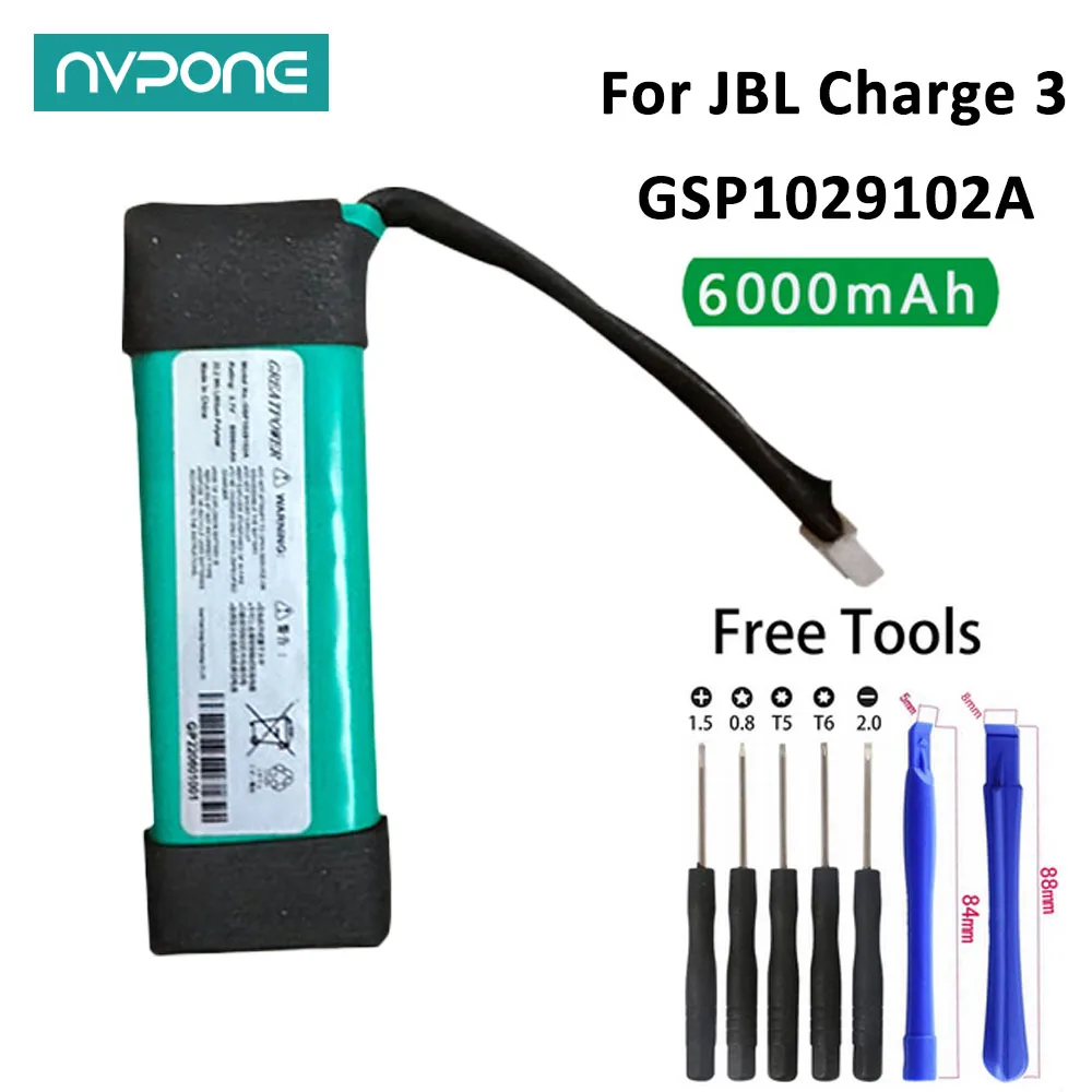 Muslimfor Jbl Charge 3 Charge3 Batteria 3.7V 6500Mah Bateria Per Jbl Speaker Charge 3 Charge3 Con Strumento A Discesa