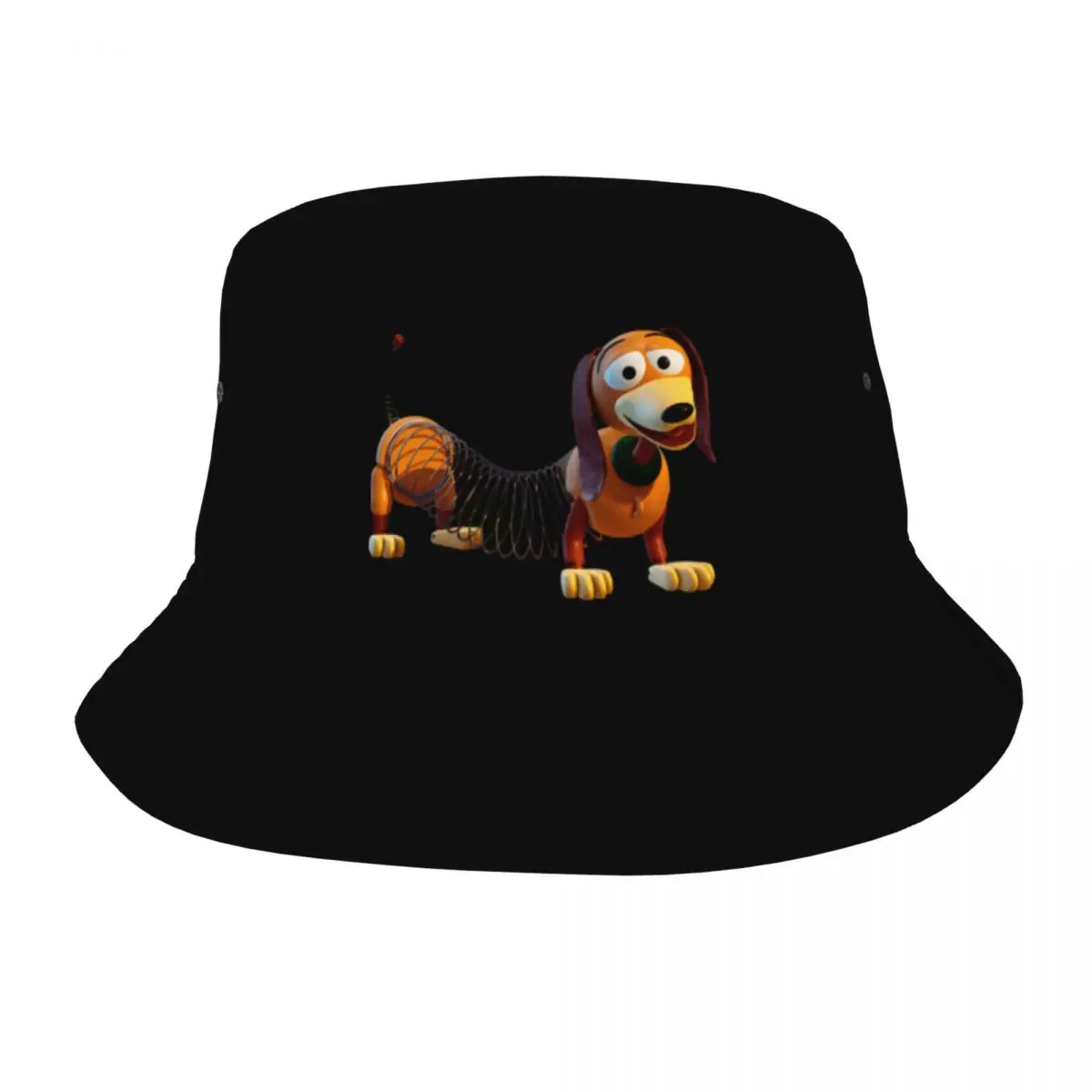 Slinky Toy Story Cartoon Bucket Hats Summer Beach Vacation Vacanza Copricapo Merch Fishing Cap Per Girl Bob Hat Protezione Uv