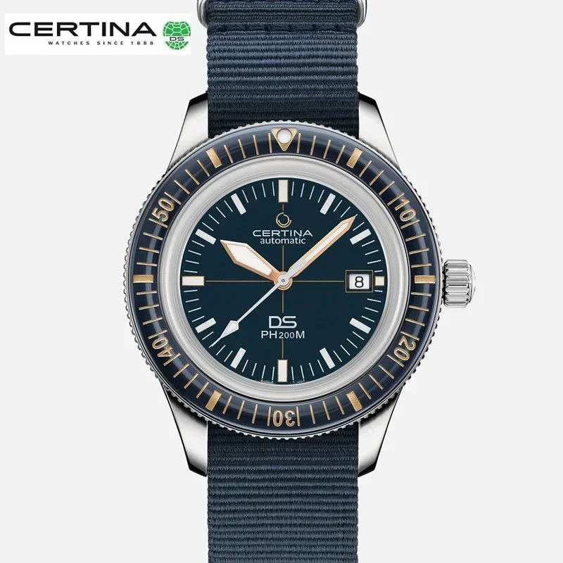 Certina Ds Ph200M Orologio Da Uomo Al Quarzo Orologio Di Lusso Business Casual Moda Uomo Orologi In Pelle Impermeabile Orologio Con Quadrante Grande P