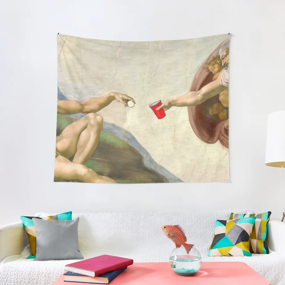 Decorazione Estetica Della Stanza Dell'Arazzo Di Beer Pong Di Beer Pong Decorazioni Coreane Per La Tua Camera Da Letto Arazzo Da Parete Appeso