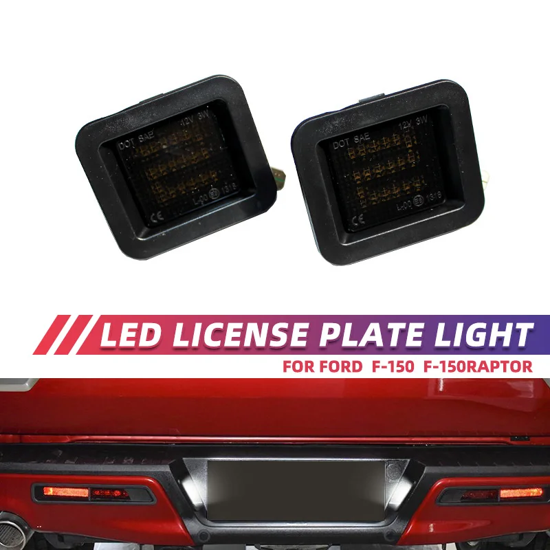 Per Ford F-150 Raptor Bianco Led Targa Luci Luci Xenon Bianco 6000K