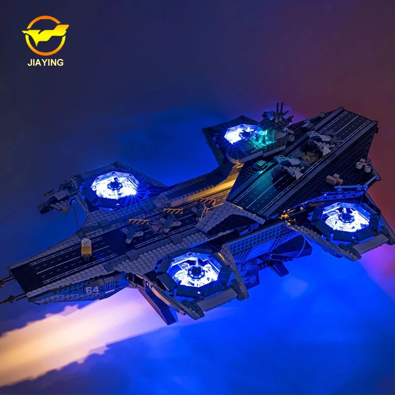 Kit Di Illuminazione A Led Per Lego 76042 The Shield Helicarrier Building Block Bricks (Solo Luce Senza Modello)