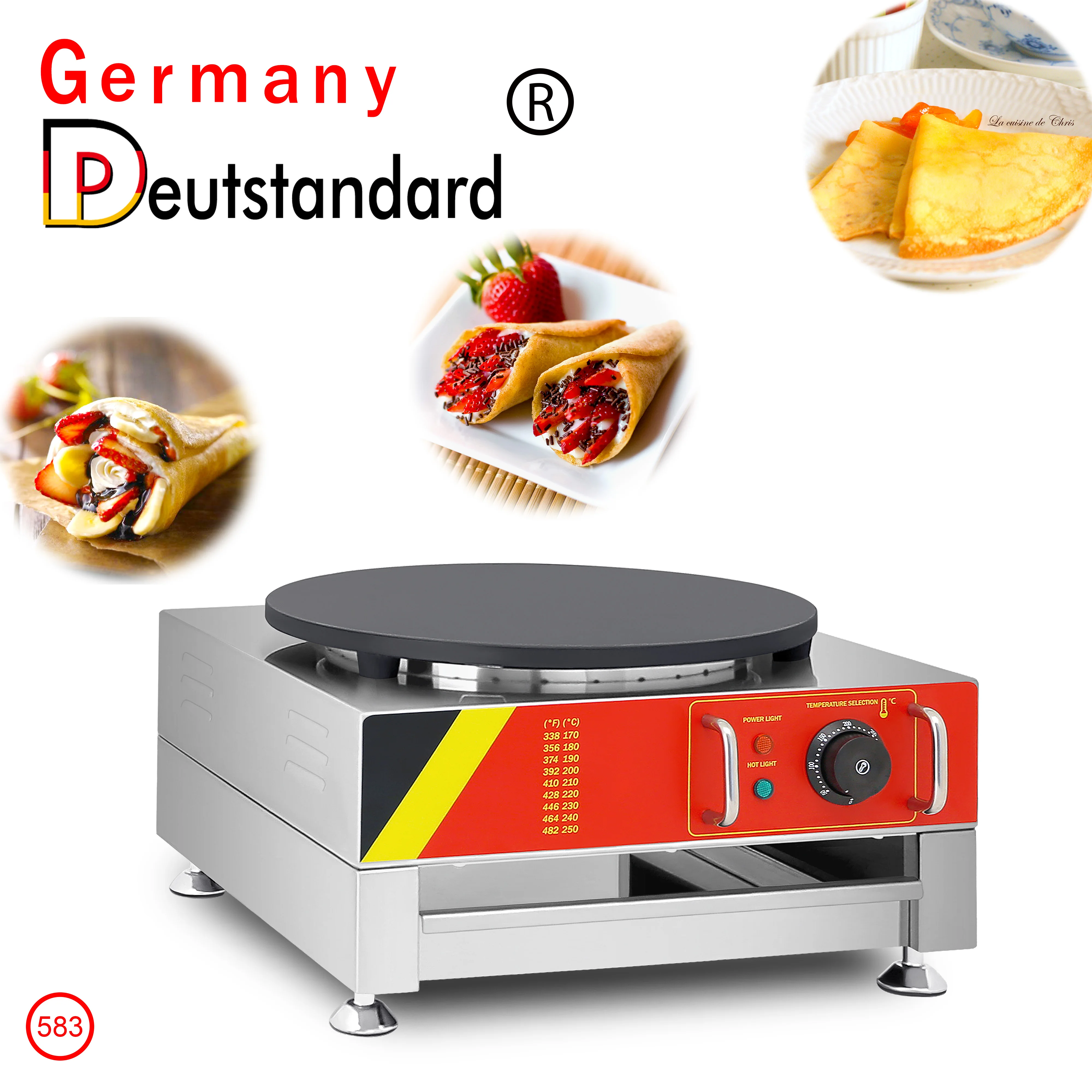 40Cm Crepe Maker Elettrico Roti Maker Pancake Waffle Machine Forno Da Forno Piastra Singola Crepe Machine Pancake Machine Vendita Calda