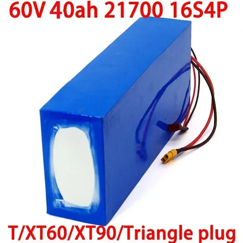 60V 40Ah 21700 16 S4P Scooter Elettrico Bateria 67.2V 40Ah Batteria Al Litio Per Bicicletta Elettrica 1000W 2000W Batterie Ebike