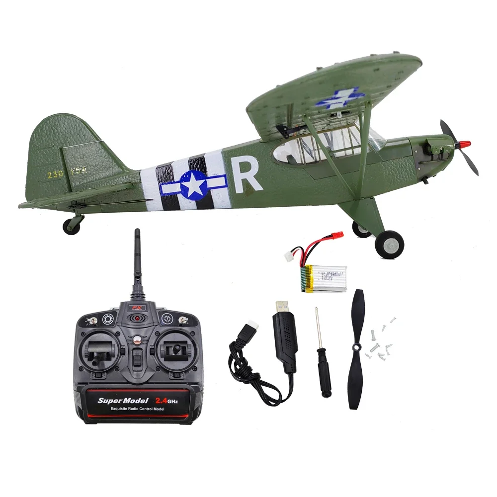 1/16 World War 2 Rc Aircraft Model J3 Brushless 4-Way Six-Axis 3D Fixed-Wing Remote Control Aircraft Rc Model Kid Toys Gifts