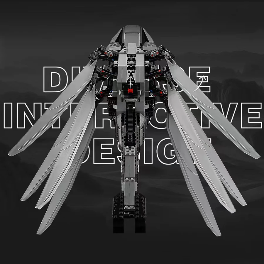 In Magazzino Dune Atreides Royal Ornithopter 10327 Space Dragonfly Plane Arrakis Planet Aircraft Building Blocks Giocattolo Regalo