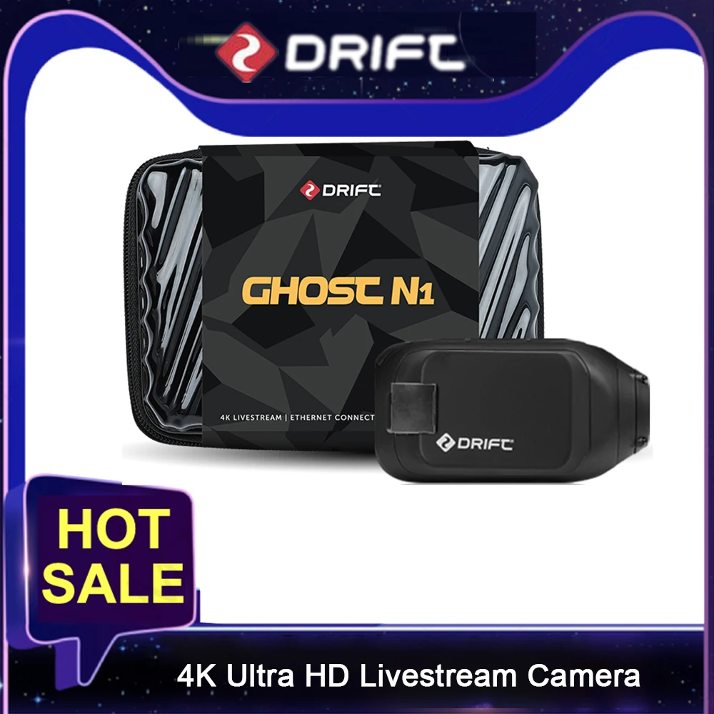 Drift Ghost N1 Action Camera 4K Ultra Hd Live Poe Alimentatore Interfaccia Rj45 Telecomando Sport Camera Per Youtube Live