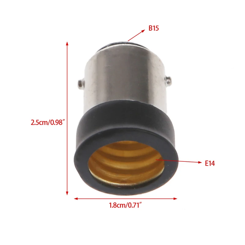 Portalampada B15 Maschio A E14 Femmina Portalampada Prolunga Adattatore Convertitore