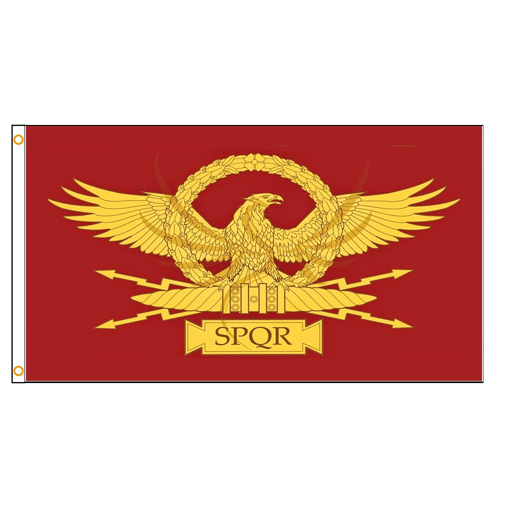 90X150Cm Impero Romano Senate People Of Rome Eagle Spqr Flag