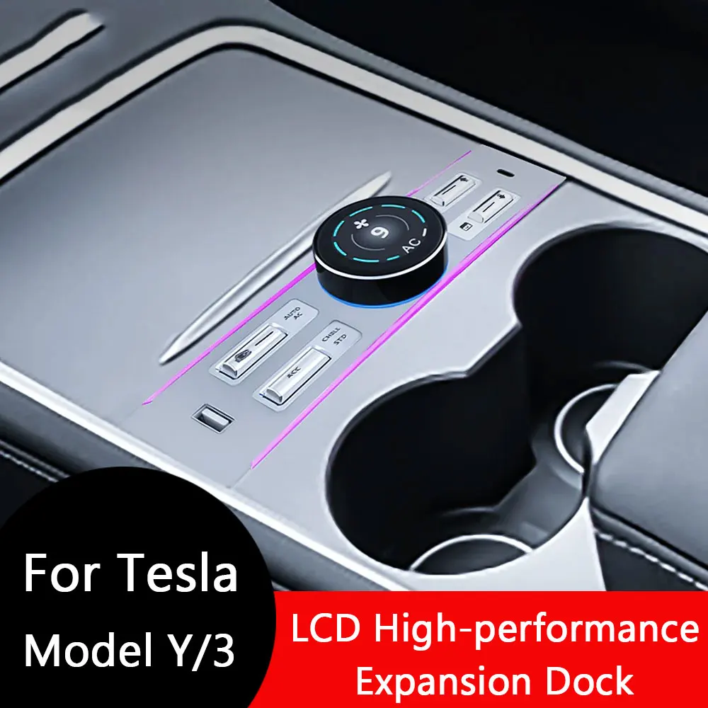 Per Tesla Model 3 Model Y 2021-2024 Tesla Intelligent Control Dock Di Espansione Ad Alte Prestazioni Shunt Accessori Hub Usb Extender