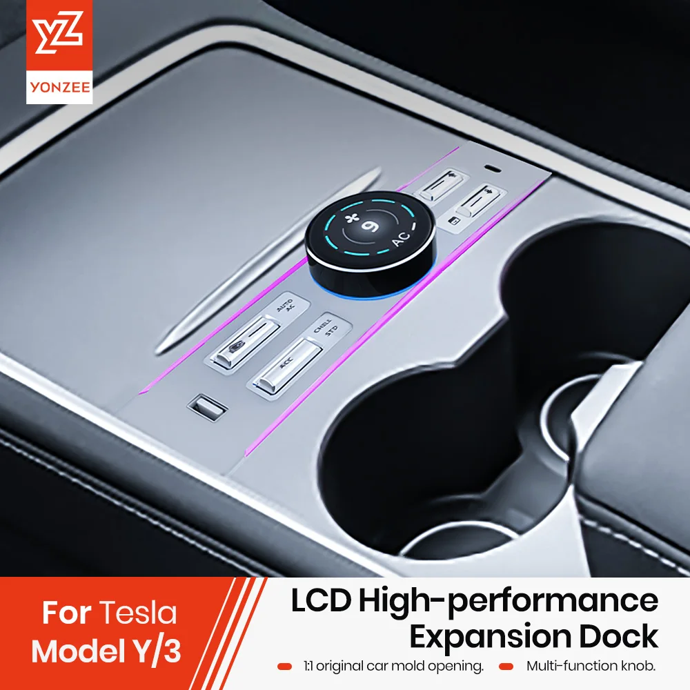 Per Tesla Model 3 Model Y 2021-2024 Tesla Intelligent Control Dock Di Espansione Ad Alte Prestazioni Shunt Accessori Hub Usb Extender