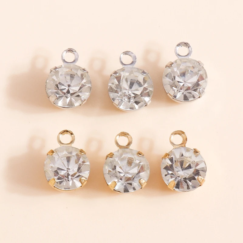 Citroen 60Pcs 6*9Mm Cristallo Di Vetro Artiglio Ciondoli Ciondoli Per Bracciali Collane Fai Da Te Birthstones Charms Risultati Di Gioielli Fatti A Man