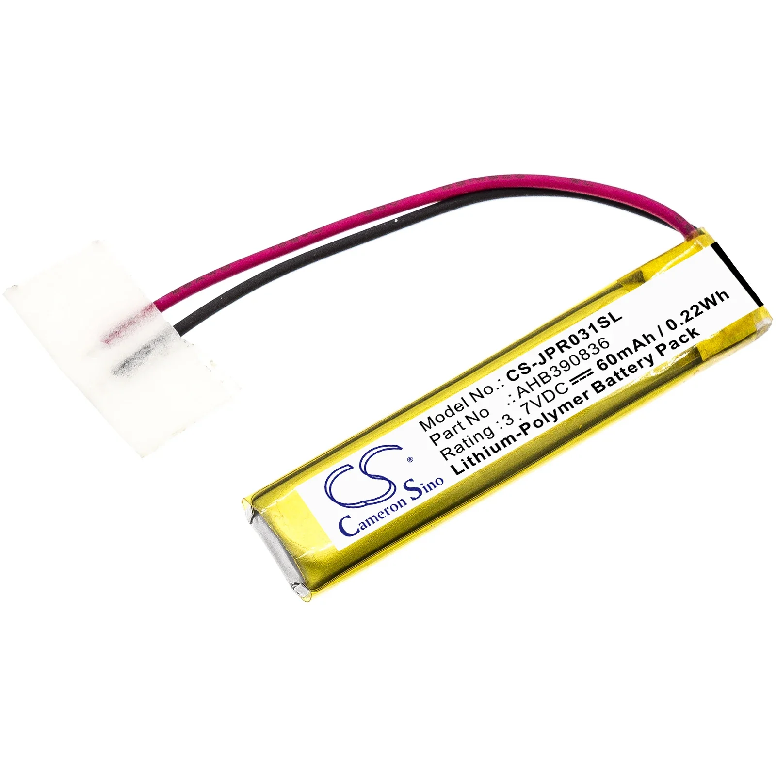 Batteria Cs 60Mah Per Jabra Ahb390836 B350735 Cpl-556 Hs-11 Jabra Sport Stereo Sport Wireless + Sport Wireless Plus