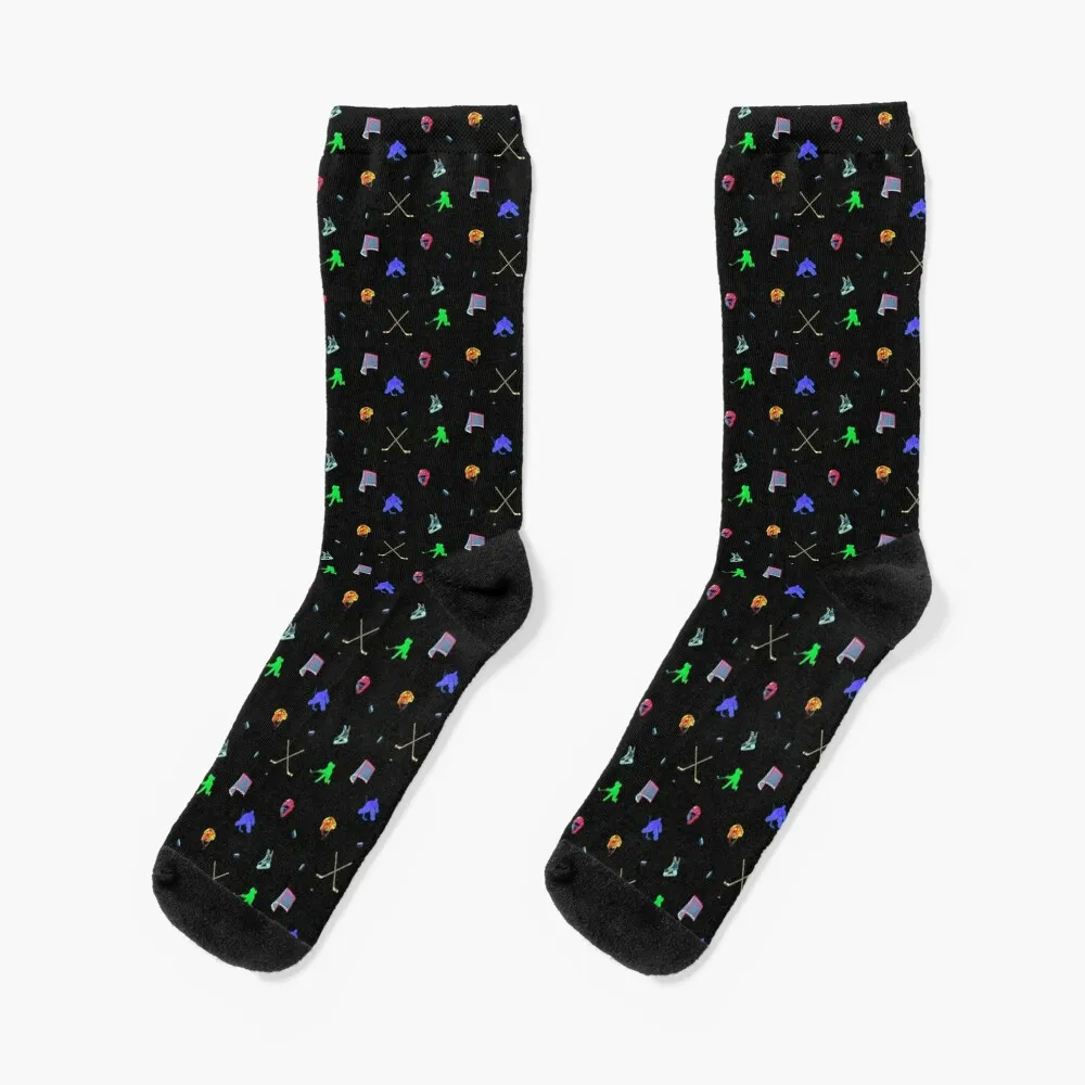 Modello Hockey (Bastoni Da Hockey-Puck-Skates - Net Helmet Portiere Shot) Calzini Luxe Socks Uomo Donna