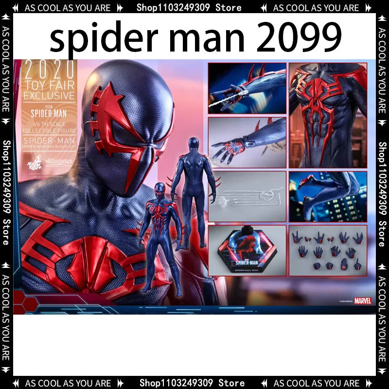 Hot Toys New Vgm42 1/6 Series Games Spider-Man Spider-Man 2099 Marvel Comics Spider Man 2099 Black Suit Marvel Collection