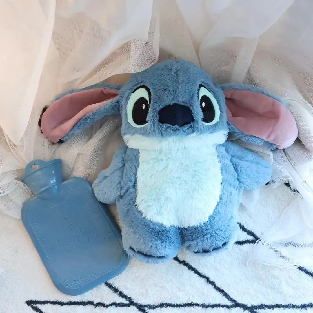 Disney-Stitch Anime Hand Warm Bottle, Acqua Calda, Bottiglie Da Donna, Kawaii, Turo, Lilo, Girls Warmer Monster Peluche Regali