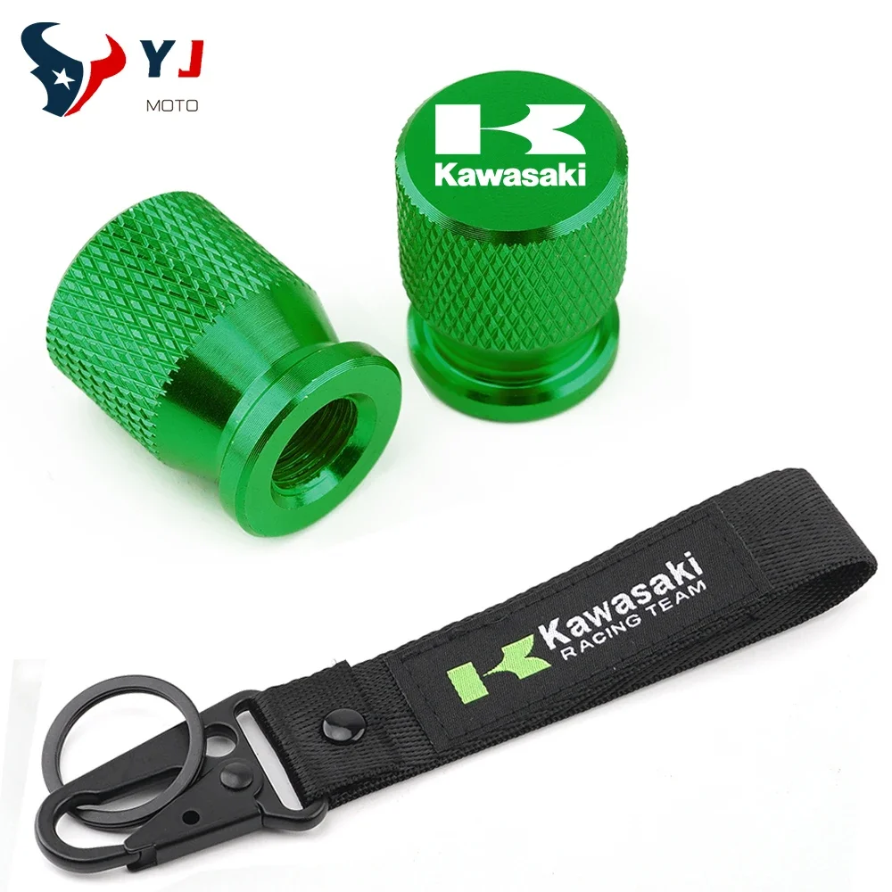 Portachiavi Moto Per Kawasaki Ninja Z E-1 7 Hybrid 500 Zx-4R Zx-6R Zx-10R Zx-10Rr Zx-14R Zx-25R Vulcan S Tappo Stelo Valvola Pneumatico