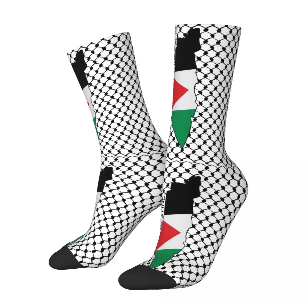 Autunno Inverno Moda Donna Uomo Palestinese Hatta Kufiya Folk Keffiyeh Calzini Calzini Da Calcio Antiscivolo