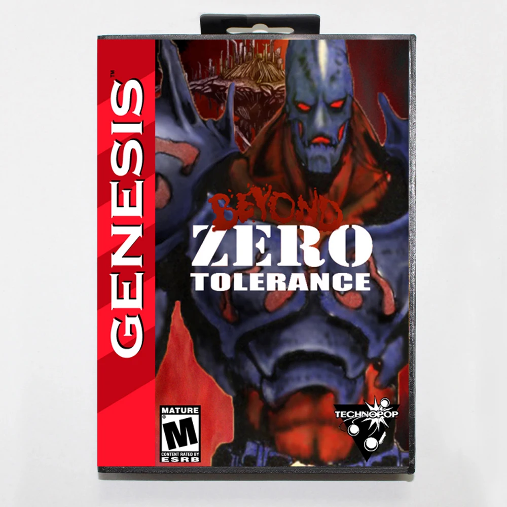 Cartuccia Di Gioco Md Oltre Tolleranza Zero Con Scatola Usa Per Sistema Genesis Sega Megadrive A 16 Bit