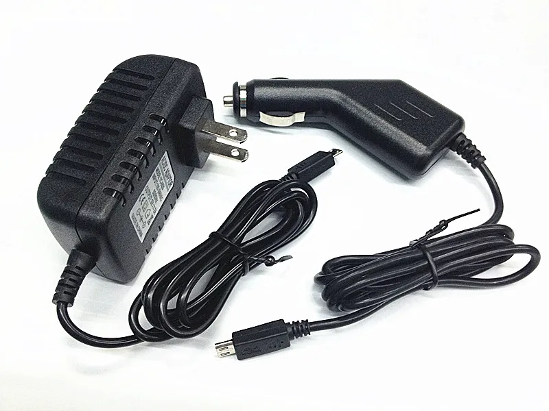 Caricabatteria Da Auto + Adattatore Di Alimentazione Da Parete Ca/Cc Per Tablet Asus Google Nexus 7 "Me370T