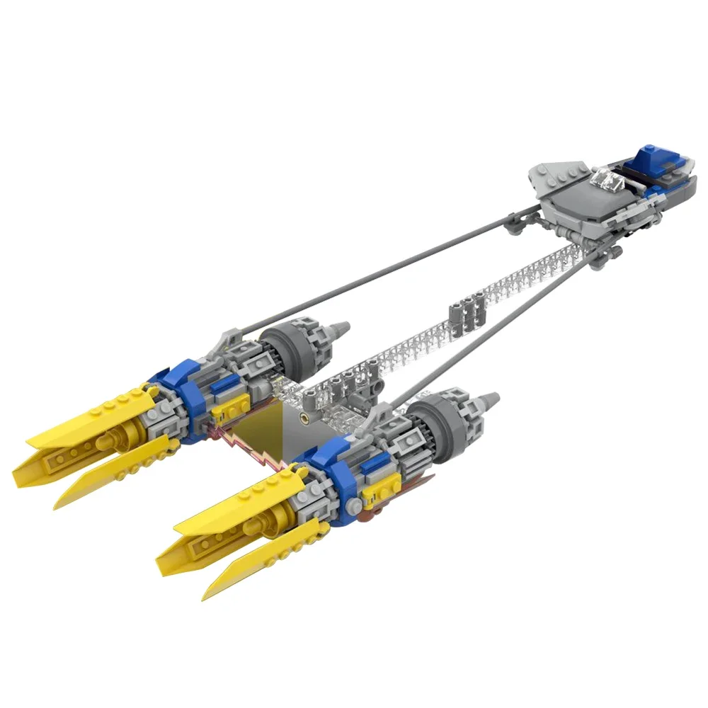 Moc Anakin'S Podracer Set 75258 Mod Building Blocks Film E Gioco Astronave Assemblare Modello Di Mattoni Per Regalo Di Compleanno Per Bambini