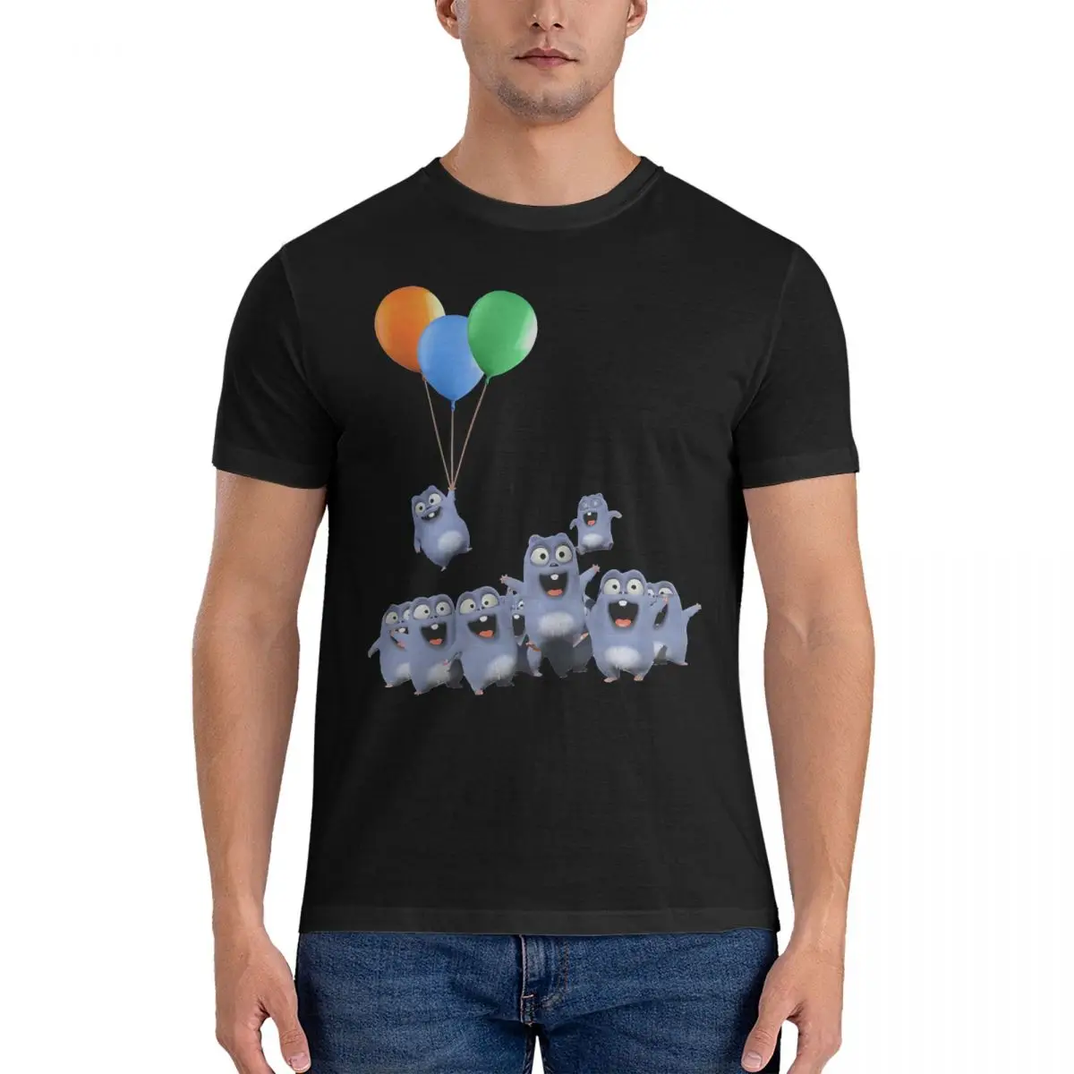 Magliette Da Celebrazione Con Giro In Mongolfiera Da Uomo G-Grizzly E The Lemmings Abbigliamento In Puro Cotone Maglietta Vintage A Maniche Corte Con 