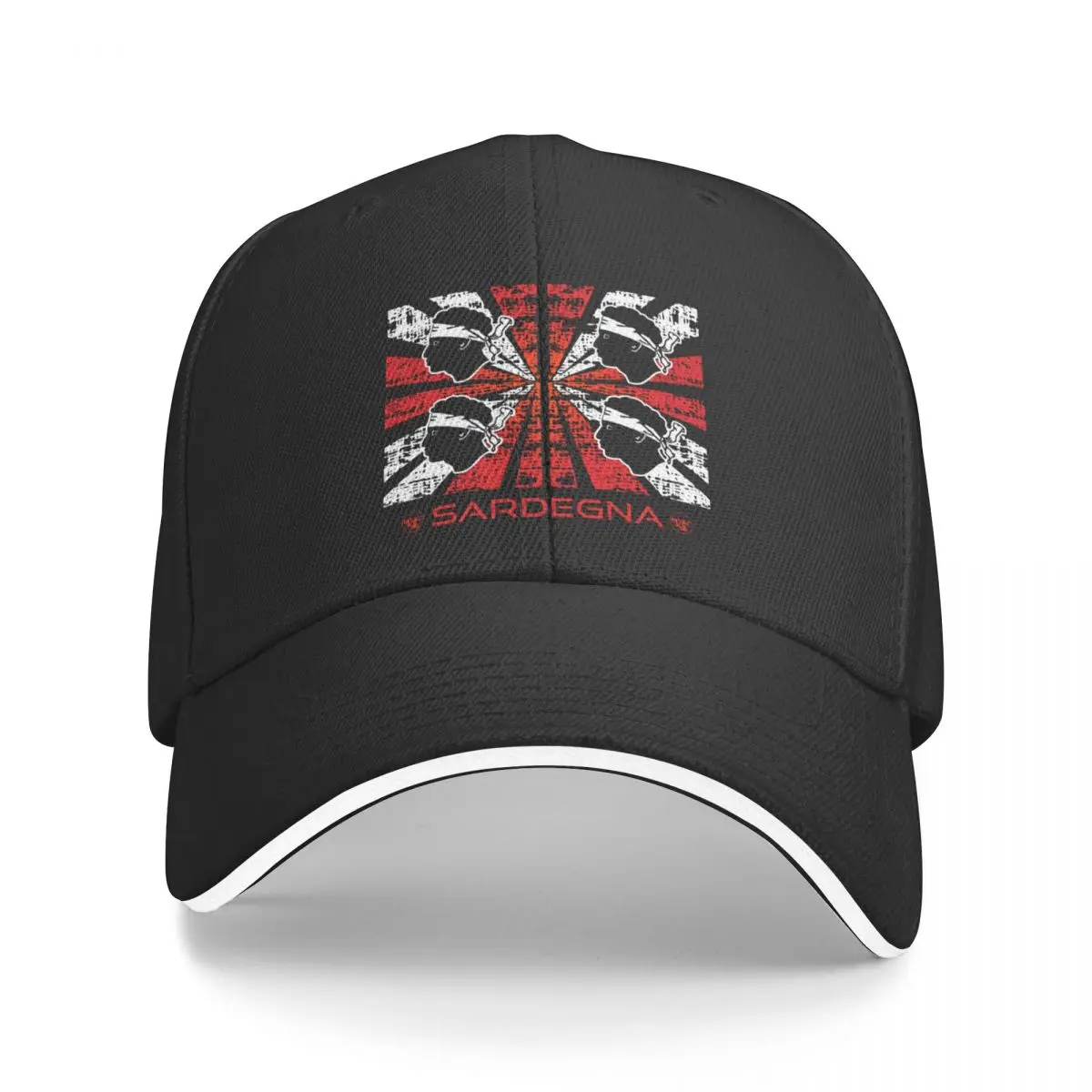 Sardegna-Sardalia-Bandiera Della Saria-Bandiera Sarda 4 Mori Raggedy Berretto Da Baseball Wild Ball Hat Anime Berretti Da Donna Berretti Da Uomo