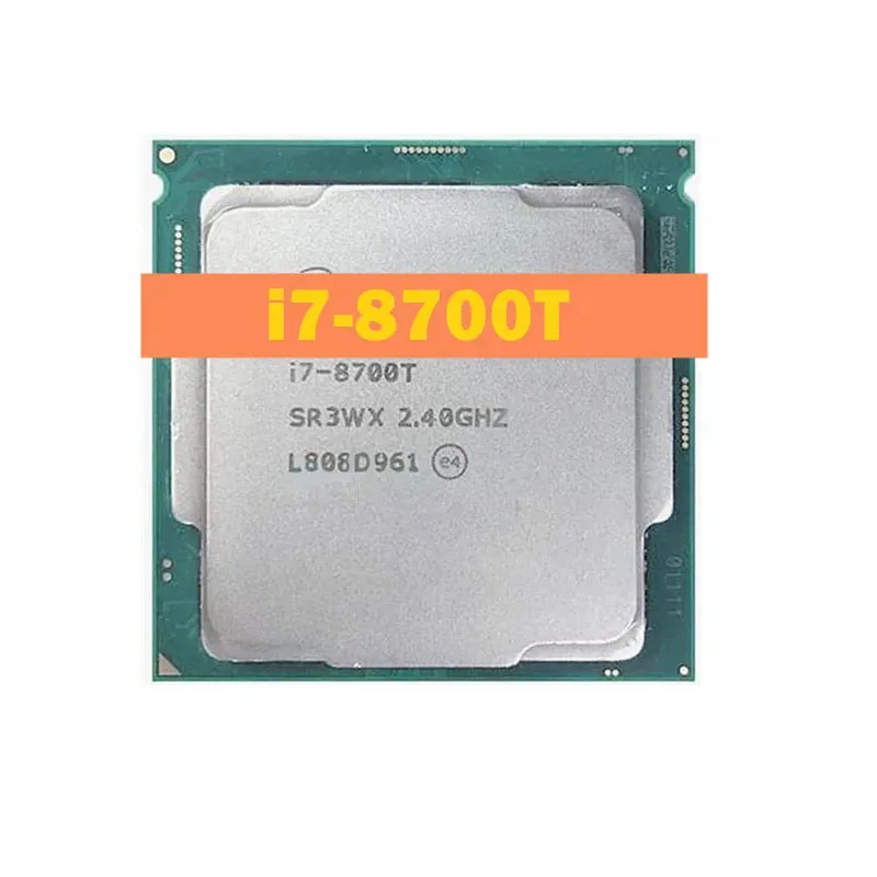 I7-8700T Processori Cpu 14Nm 6 Core 12 Thread 2.4Ghz 12Mb 35W 8 Processori Thgeneration Lga1151 I7 8700T Per Scheda Madre Z390