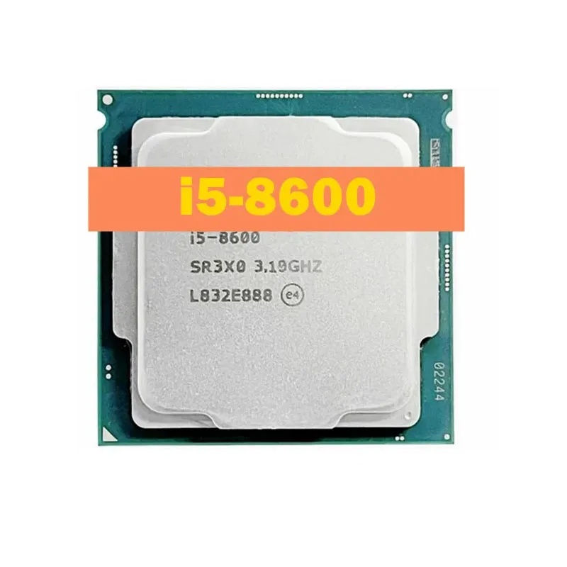 I5-8600 Processori Cpu 14Nm 6 Core 6 Thread 3.1Ghz 9Mb 65W 8 Processori Thgeneration Lga1151 I5 8600 Per Scheda Madre Z390