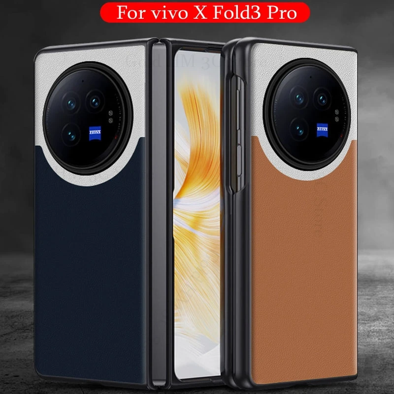Per Vivo X Fold3 Pro 5G Splice Custodia Antiurto In Pelle Per Telefono Per Vivo X Fold 3 Pro Protezione Flip Cover Per Vivo X Fold 3