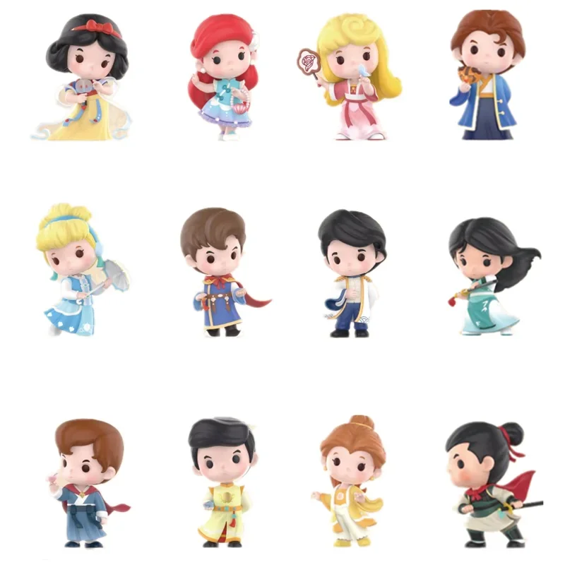 Stile Specifico Skullpanda Pop Mart Disney Princess Han Costume Cinese Serie Action Figure Regalo A Sorpresa Kawaii Conferma Lo Stile
