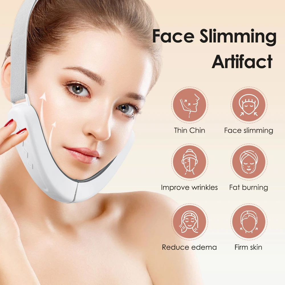 V-Face Double Chin Eliminator Double Chin Reducer Machine Electric Face Lift Device Lifter Rassodante Pelle Cadente Riduce Il Doppio Mento